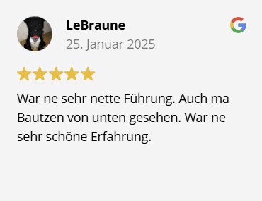 Bewertung Stadtfürung Bautzen